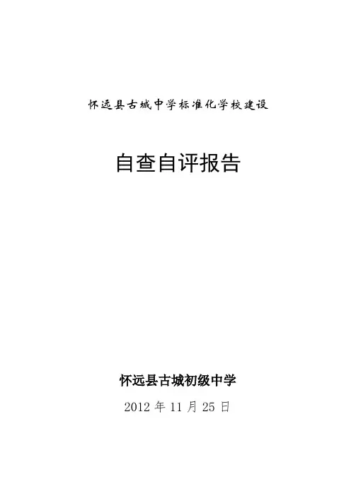学校标准化建设自查自评报告