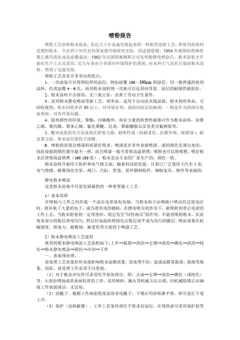 喷粉报告