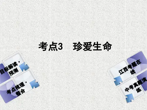 中考政治复习考点3珍爱生命教材梳理课件14