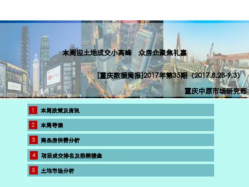 重庆房地产数据周报