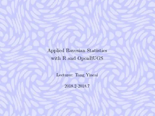 贝叶斯统计课件-Bayes2018-3