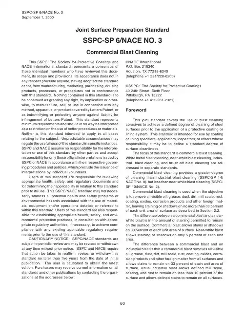 SSPC-SP 6-NACE No. 3