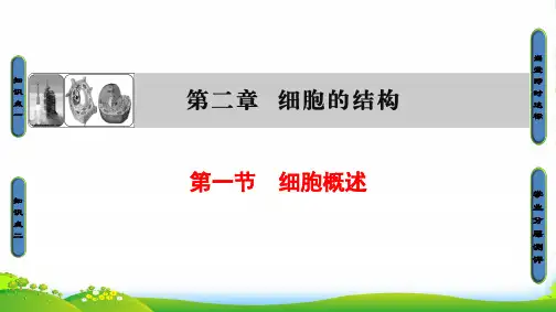 版课堂讲义同步系列高中生物浙科版必修一课件:第2章 第1节 细胞概述