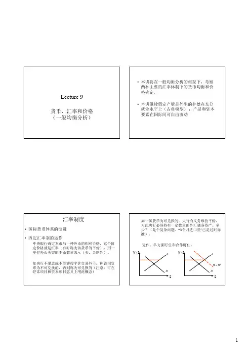 中级宏观经济学第九次讲义.pdf