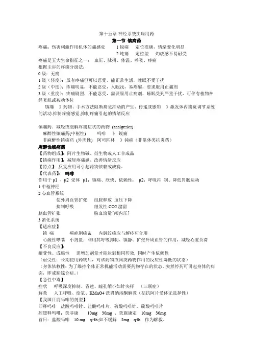 神经系统疾病用药-临床药理学