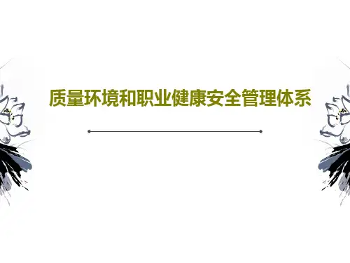 质量环境和职业健康安全管理体系44页PPT