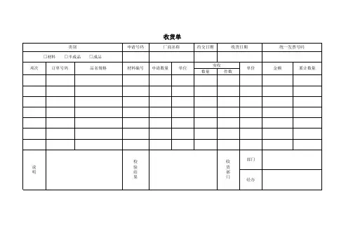 收货单
