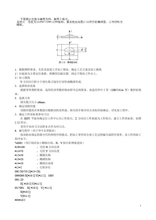 宏程序--数控编程实例
