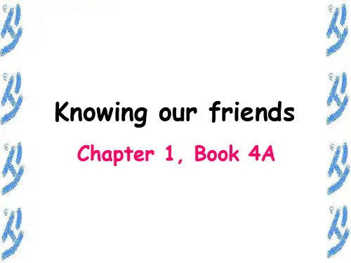 朗文英语4A Chapter 1课件