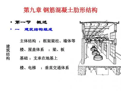 第九章 第一讲 钢筋混凝土肋形结构