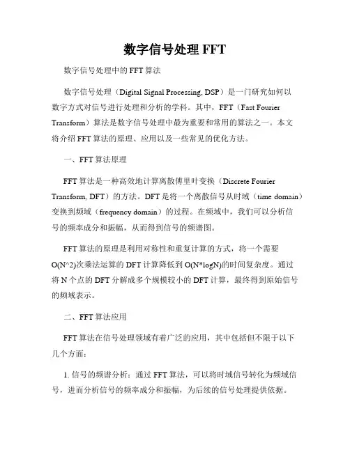 数字信号处理FFT
