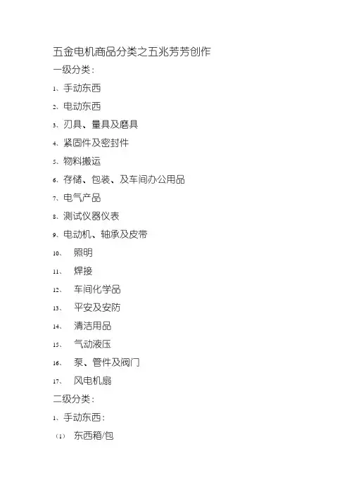 五金工具分类