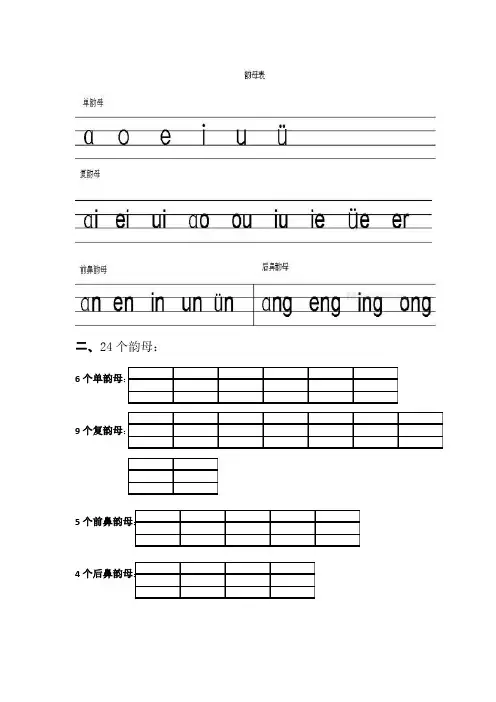 韵母