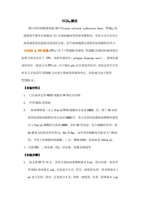 2.TCID50测定