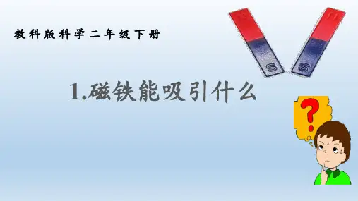 二年级下册科学课件《.磁铁能吸引什么》 教科版 