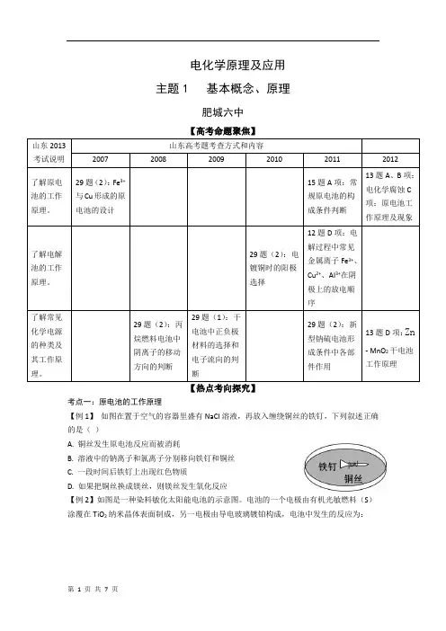 电化学原理及应用
