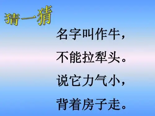 7、蜗牛的奖杯_第一课时
