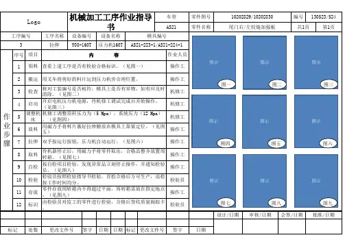 作业指导书 SOP 模板