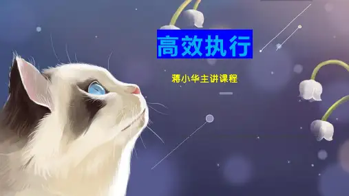 高效执行    