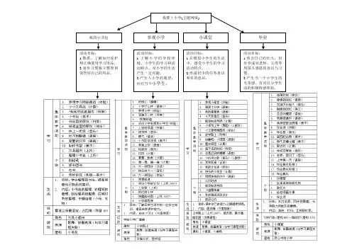 幼儿园“我要上小学”主题网络图