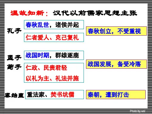 汉代的思想大一统