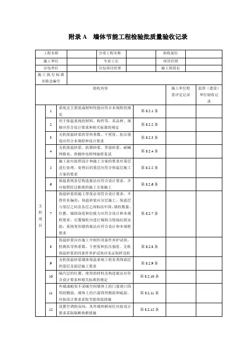 jz-c检验批质量验收记录