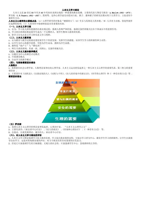 人本主义学习理论 4