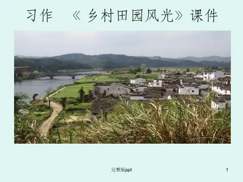 【小学课件】习作 《 乡村田园风光》