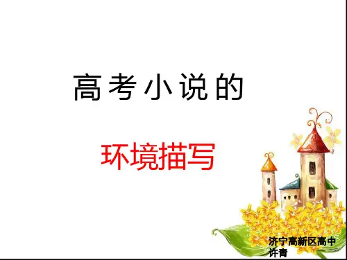 高考小说的环境描写ppt