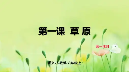 六年级语文上册教学课件-1 草原 第一课时-人教部编版(共25张PPT)