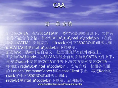 CAA安装方法 入门实例解析