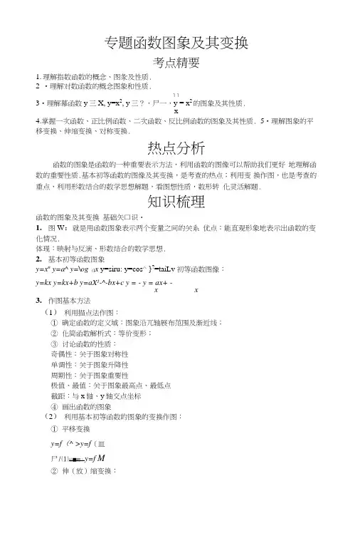 高中数学函数图象及其变换专题.doc