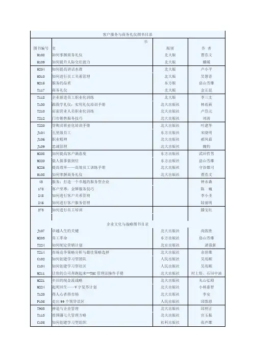 管理书籍25本-北京时代博雅管理培训顾问公司