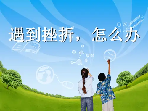 遇到挫折怎么办PPT课件