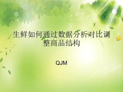 生鲜如何通过数据分析对比调整商品结构资料