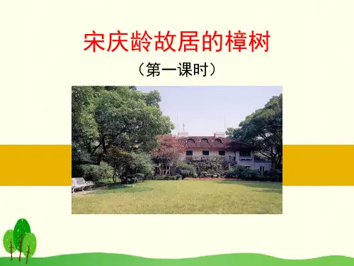《宋庆龄故居的樟树》-PPT标准课件