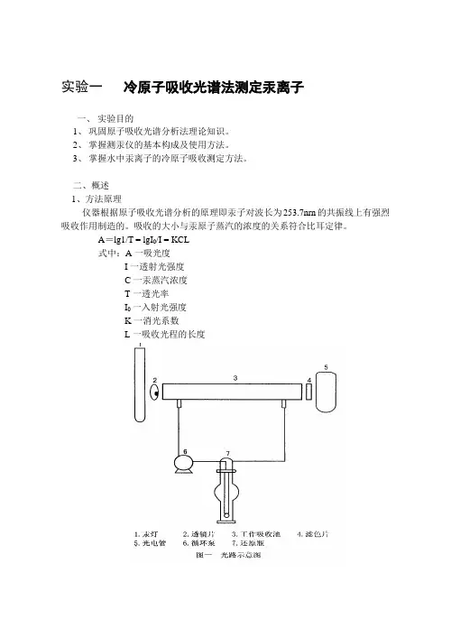 仪器分析实验报告