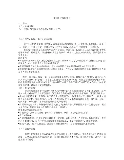 常用公文写作要点.doc