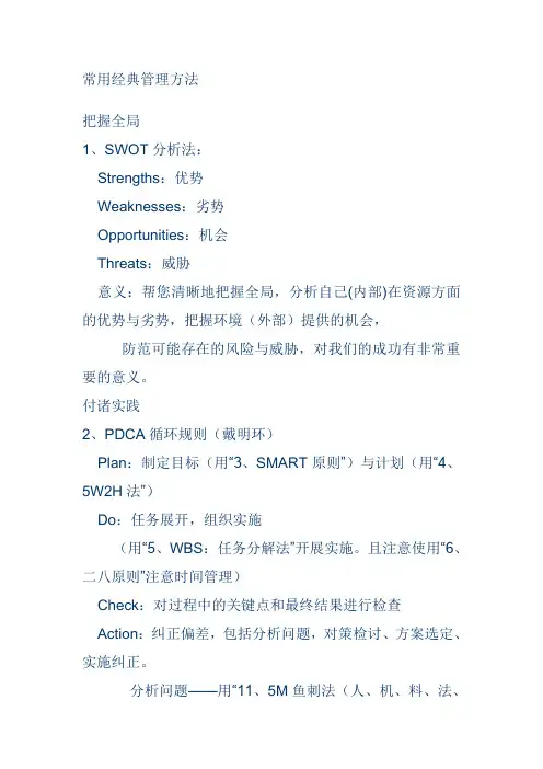 常用管理方法