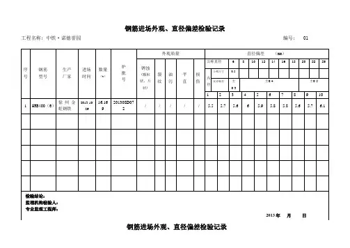 钢筋外观检查(原始)