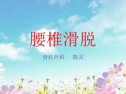 腰椎滑脱 幻灯片