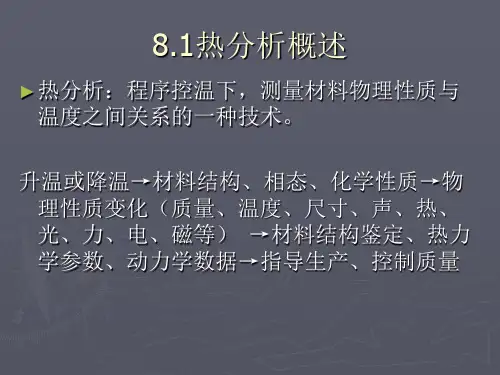 第8章--材料热分析
