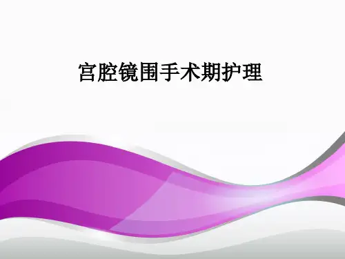宫腔镜围手术期护理ppt课件