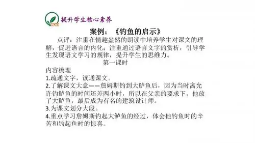 《钓鱼的启示》教学设计