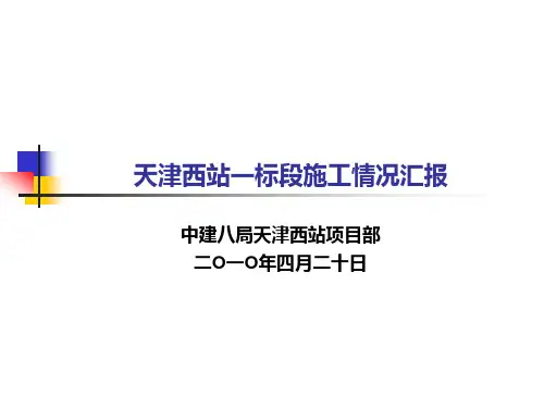 天津西站10年4月20日局安全检查情况汇报