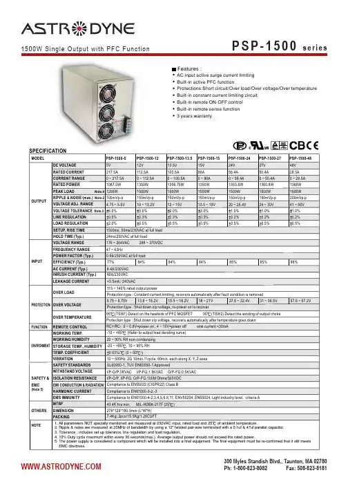 PSP-1500-48中文资料