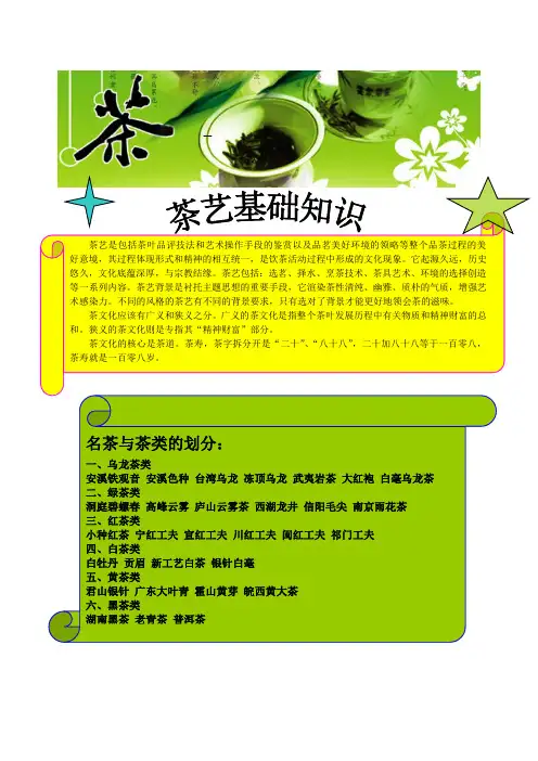 茶艺电子小报