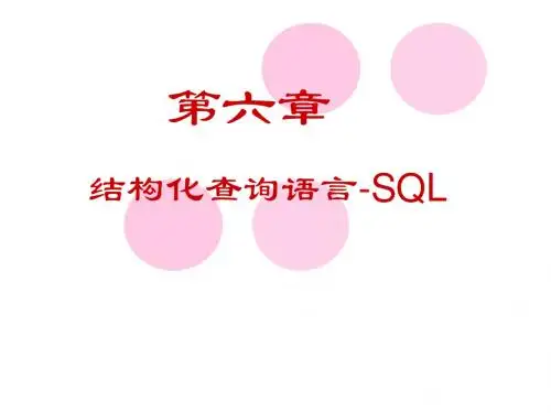 access计算机二级教程 第六章