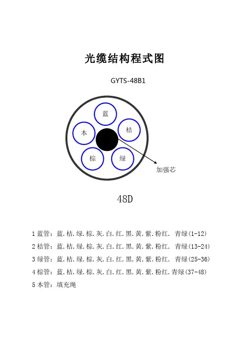 光缆断面图【48芯】