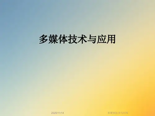 多媒体技术与应用